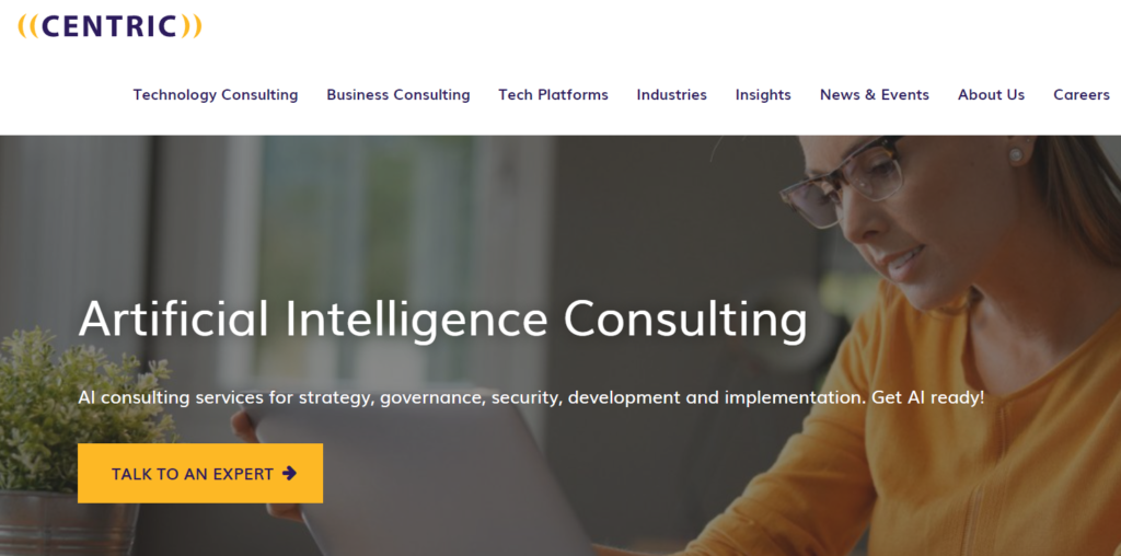 Centric is an example of AI strategy consultants.