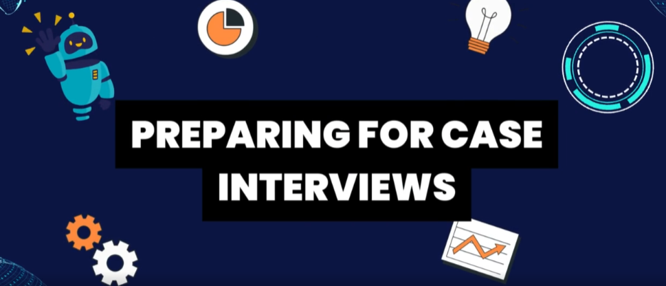 Management consultant course with modules on case interview preparation.